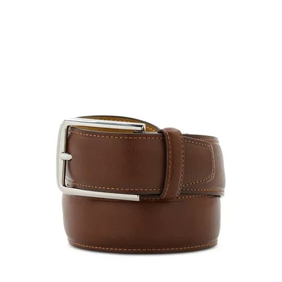 The Men's Store at Bloomingdale's Men's Leather Belt Brown Size 42 0205 - Picture 1 of 1